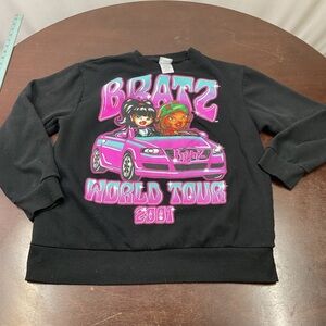 Bratz Black Crewneck Sweatshirt with Pink Graphic
